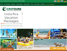 Tablet Screenshot of crstours.com